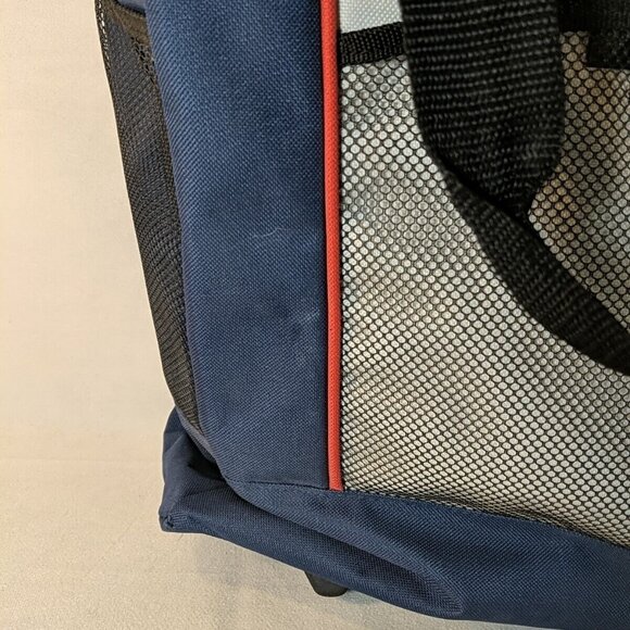 Roots Rolling Travel Bag Luggage Shouder Bag Blue Grey Black Wheels Roller - Picture 3 of 15